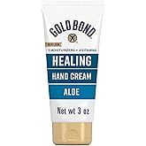 Gold Bond Healing Hand Cream, 3 Oz., With Aloe | Mini hand cream, Moisture That Lasts Through Handwashing, Gold Bond lotion for dry skin, travel size moisturizing hand cream