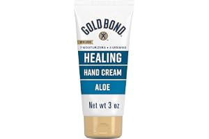 Gold Bond Healing Hand Cream with Aloe, Rich Moisturizer for Dry to Extra Dry Skin, Hydration that Lasts Through Handwashing, Non-Greasy, Dermatologist Tested, Light Scent, 3 Oz On-The-Go Tube