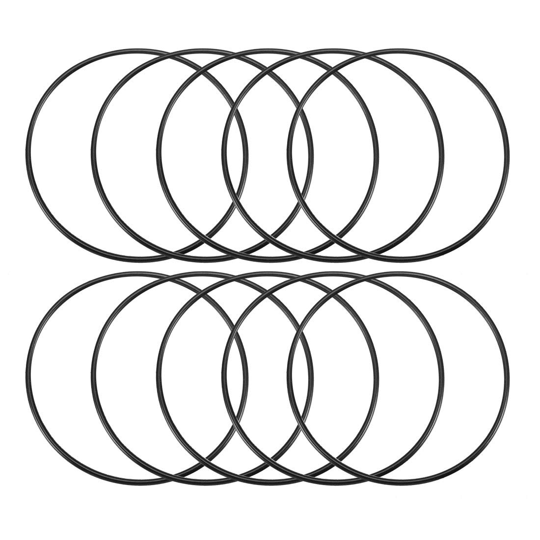 sourcing map Nitrile Rubber O-Rings 85mm OD 80mm ID 2.5mm Width, Metric Sealing Gasket, Pack of 10