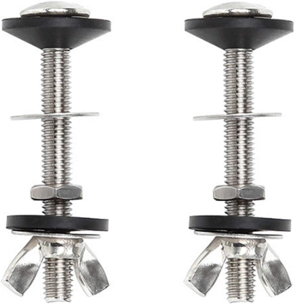 MinLUOCER 2 Pcs Stainless Steel Toilet Cistern Bolts 8mm x 70mm