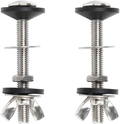 MinLUOCER 2 Pcs Stainless Steel Toilet Cistern Bolts 8mm x 70mm