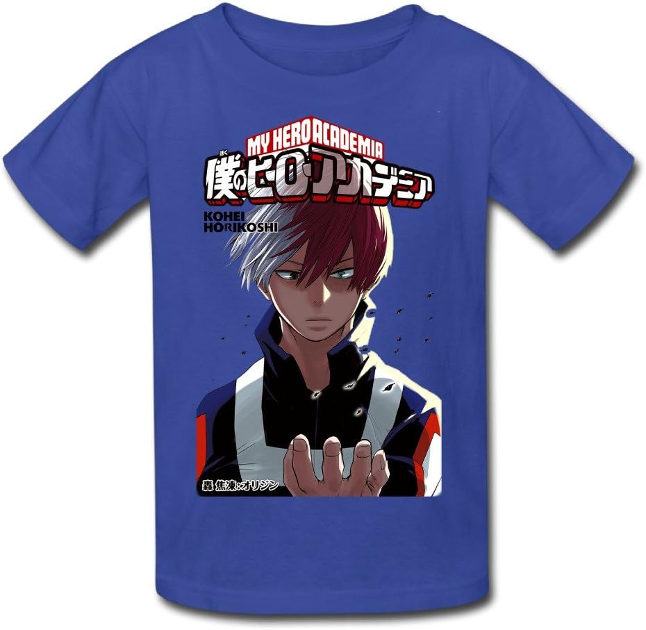 Youth Teen 100% Cotton Boku No Hero Academia Todoroki Shouto Orijin Short Tee