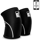 Element 26 Knee Sleeves for Weightlifting (Sold as a Pair) - 6mm Premium Neoprene for Compression, Mobility, and Warmth - Compression Sleeve for Functional Fitness, Squats, Deadlifts (Medium, Black)