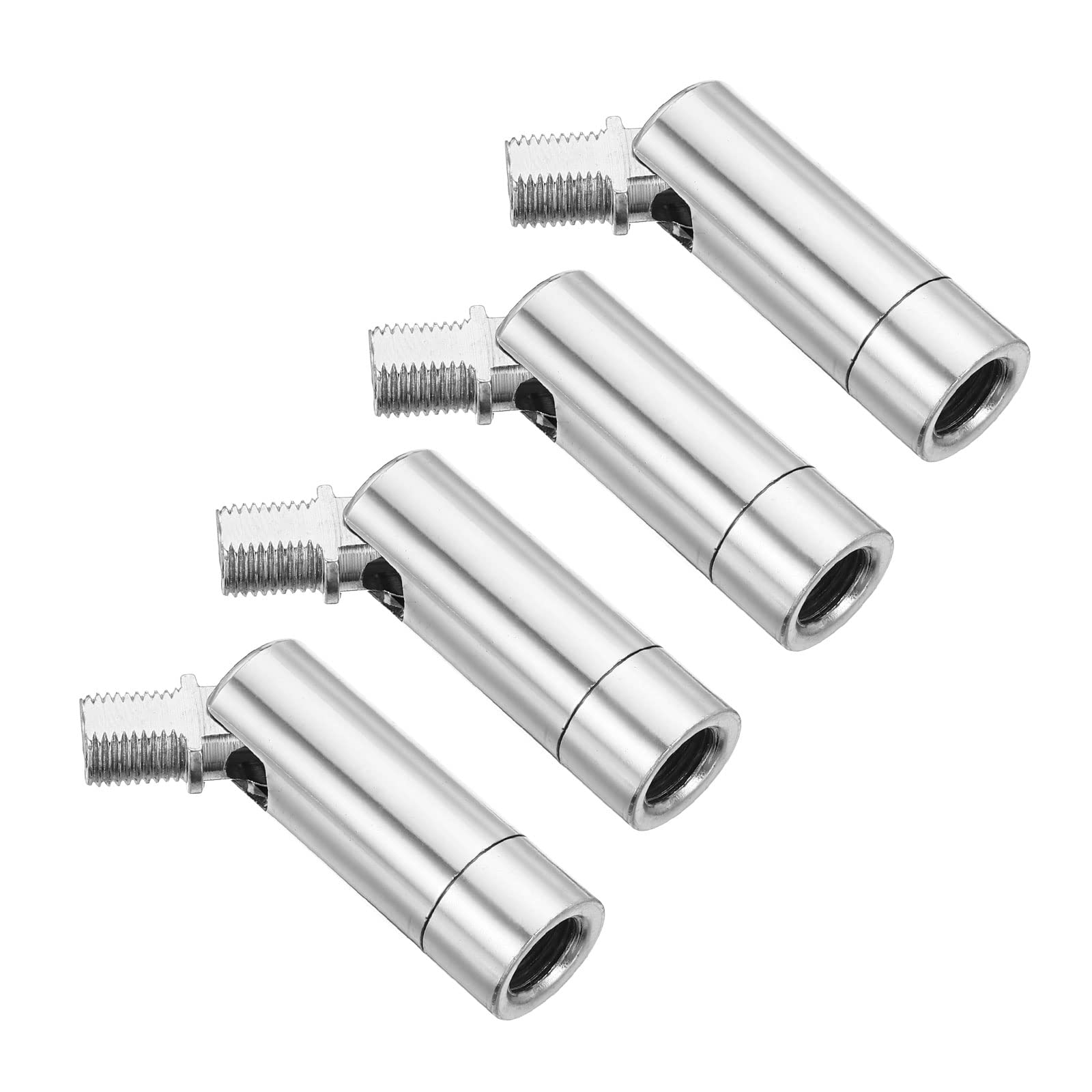 PATIKIL Sloped Ceiling Light Adapter, 4 Pack 90/350 Degree M10 Thread Chandeliers Ceiling Pendant Lighting Adapter for Angle or Irregular Ceiling, Chrome
