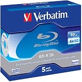 Verbatim 43748 BD-R DL 50GB 6x 5 Pack Jewel Case Blu-ray Discs view 3