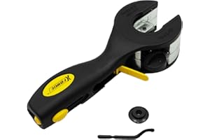 AGS XForce Ratcheting Metal Tubing Cutter, Adjustable Pipe Cutter for Copper, Aluminum, Stainless Steel Tubes, Heavy-Duty Hand Tool with Precision Cutting for 1/8" to 1-1/8" Pip