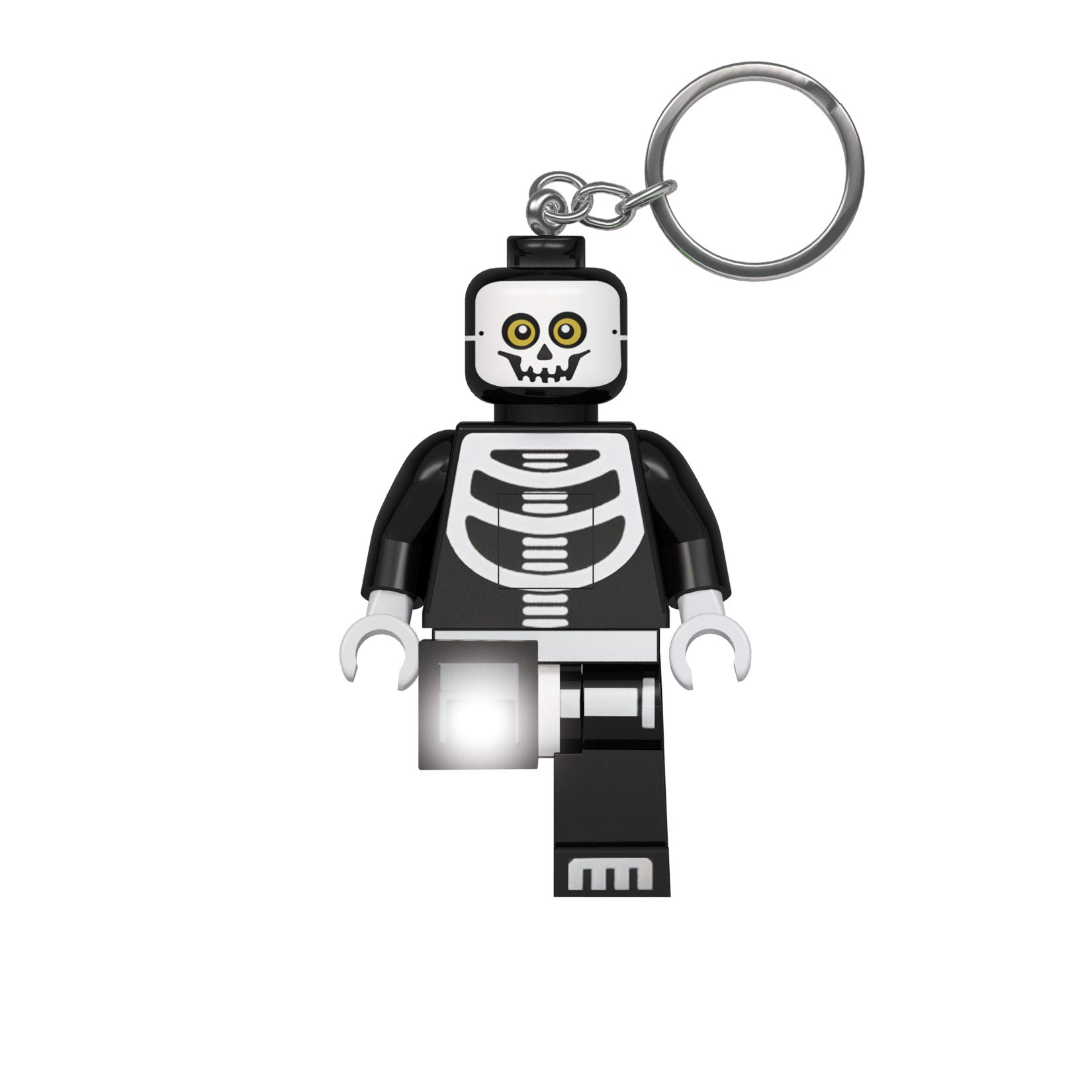 LEGO Monster Fighters Large 3 inch Tall Figure Keychain Light - Skeleton Guy (KE137H)