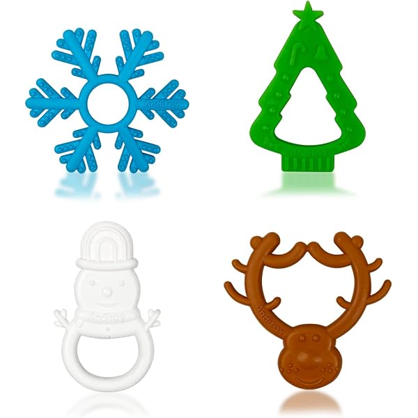 3 Pack Teething Toys For Baby, Silicone Teething Rings Toys, BPA Free...