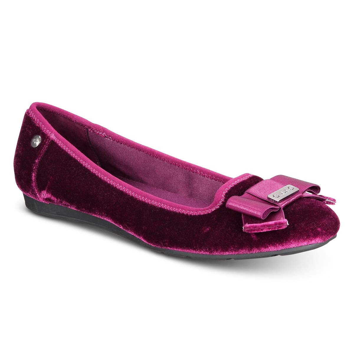 Anne Klein Sport Women's Alivia Slip-On Ballet Flats (7.5 M US, Wine Multi)