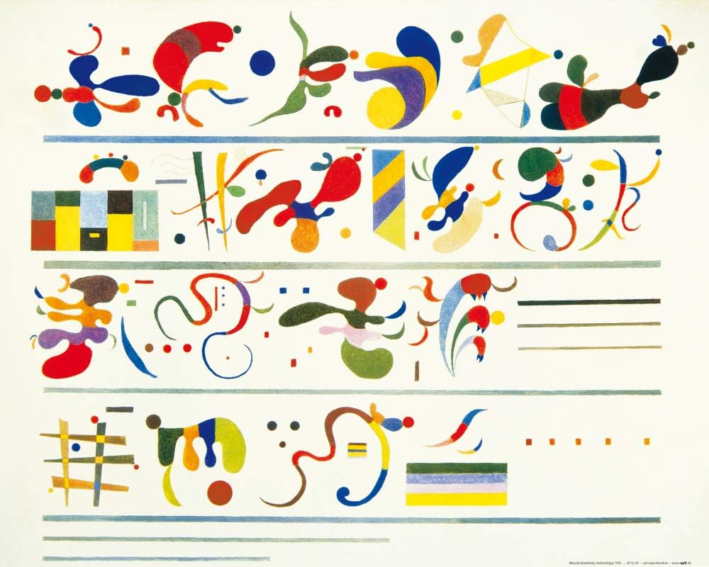 1art1 Wassily Kandinsky Poster Art Print Succession, 1935