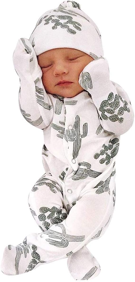Amazon Co Jp Caixiaofei ベビー服 ロンパース ベビー 長袖 ワンシー 赤ちゃん フード付き 折りたたみ服 サボテン 乳児 ハット スーツ 可愛い ハロウィン クリスマス ダンスパーティー 演奏仮装 人気 撮影 服 ファッション小物