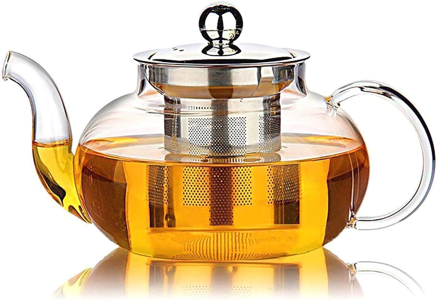 Buy DIVOSO Glass Teapot with Removable Stainless Steel Infuser Premium