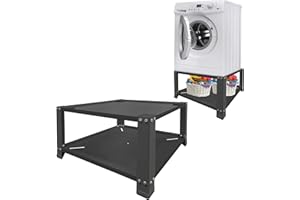 Royxen Laundry Pedestal 28" Wide Universal Fit 700lbs Capacity, Washing Machine Base Stand Dryer Base Platform Heavy Duty with 16" Height Black