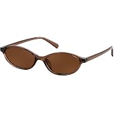 FEISEDY Retro Oval Cat Eye Sunglasses for Women Y2k Trendy Sunnies B0257 | |Medium Fit 54mm |Vintage Shades |UV400 Protection |Blocks Glare |Y2K |Daily Wear