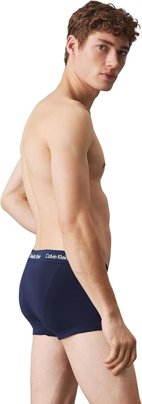 Boxers Taille Basse Lot de 3 Homme sous-Vêtement, Multicolore (Black/Blueshadow/Cobaltwater DTM WB), S