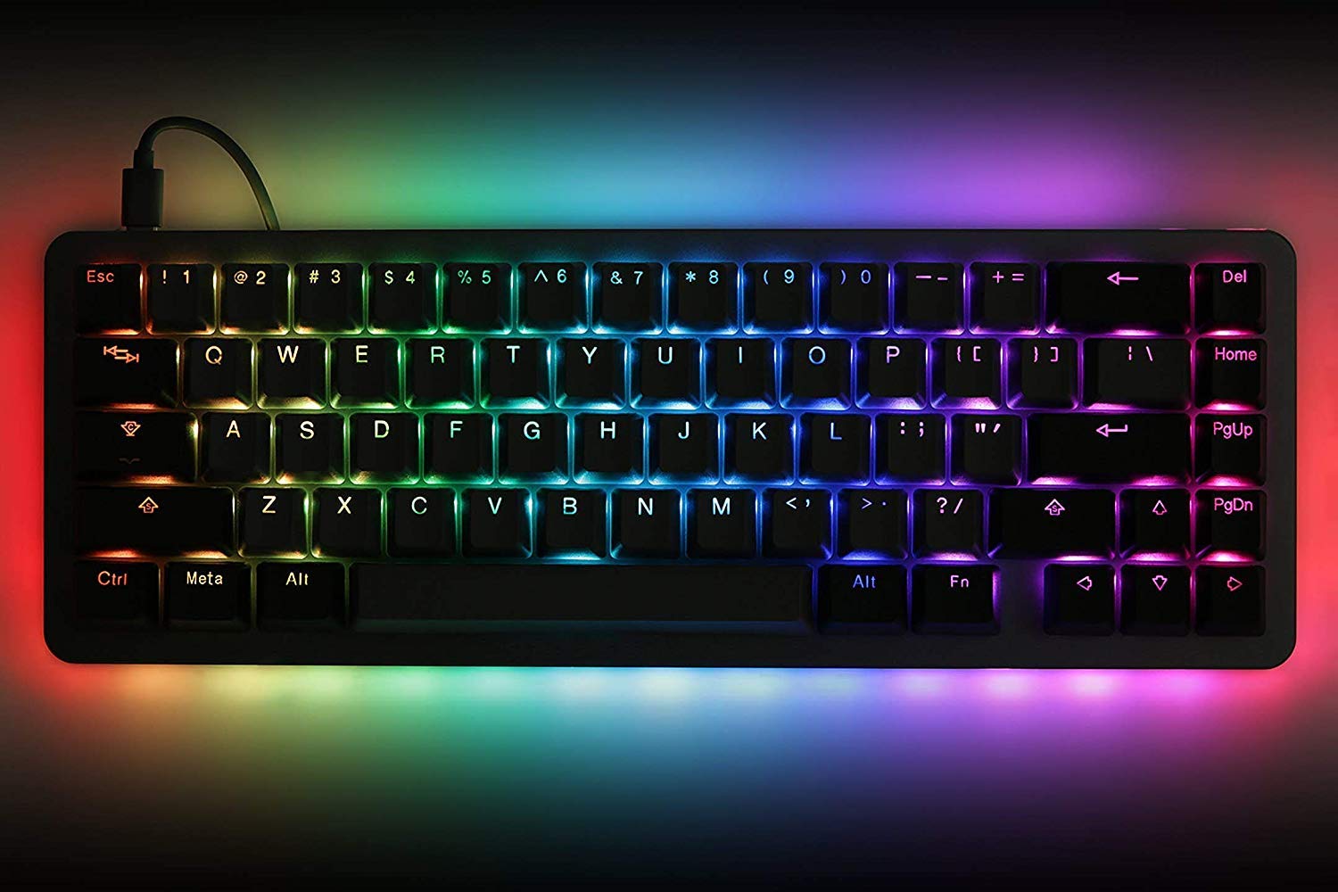 Drop ALT Mechanical Keyboard — 65% (67 Key) Gaming Keyboard, Hot-Swap Switches, Programmable Macros, RGB LED Backlighting, USB-C, Doubleshot PBT, Aluminum Frame (Halo True, Gray)