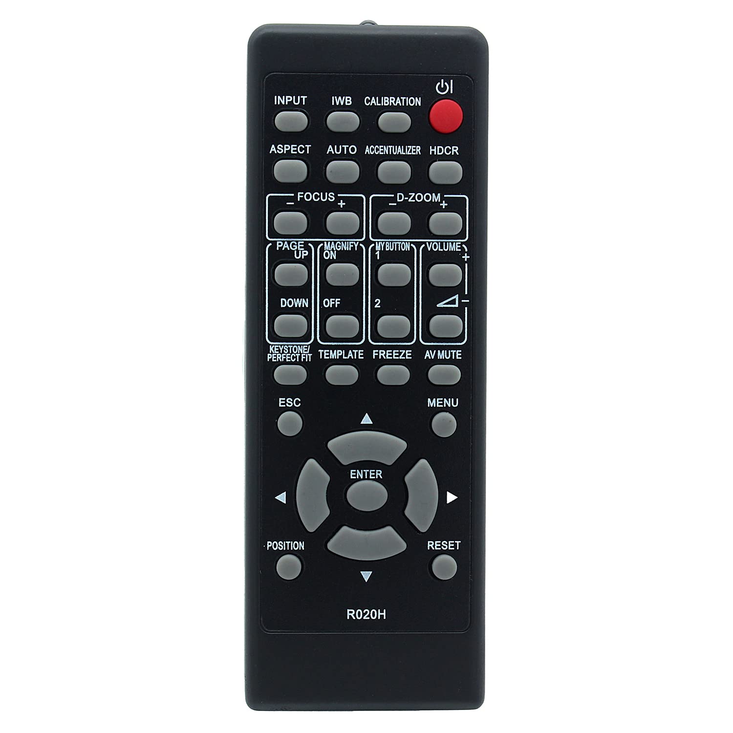 R020H Remote Control Replacement for Hitachi Projector CP-AX3003 CP-AX3503 CP-AW2503 CP-AW3003 CP-AX2505 CP-AX3005 CP-AX3505 CP-AW2505 CP-AW3005 CP-TW2505 CP-TW3005