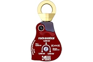 Rock Exotica Machined Pulley – High-Strength CNC-Milled Pulley for Climbing, Rescue & Rigging – Compact, Lightweight, and Snag-Free Design
