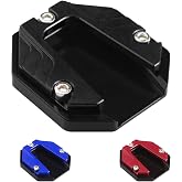 Amavoler Universal Scooter Motorcycle Bike Kickstand Extender Foot Side Stand Extension Pad Support Plate Anti-skid Enlarged Base (Black)