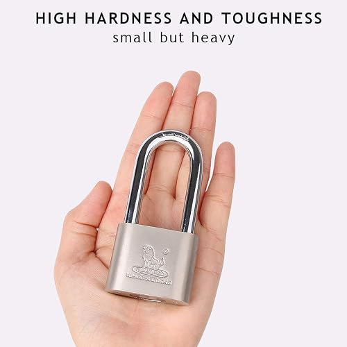 Locks With Keys 8 Pack, Katfort 1-9/16-inch(40mm) Padlock Long Shackle Padlock With Multiple Keys For Indoor Outdoor
