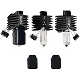 Upgraded 3PK 0.2/0.4/0.6mm P1S Hotend for Bambu P1S/P1P Integrated Nozzle | Hot End Full Assembly, Print Head Nozzle Extruder, Leak-Proof, High Temperature Sensor, Ceramic Thermistor, Quick-Swap