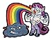 Strong Puking Rainbow Magical Unicorn - Iron On Patch