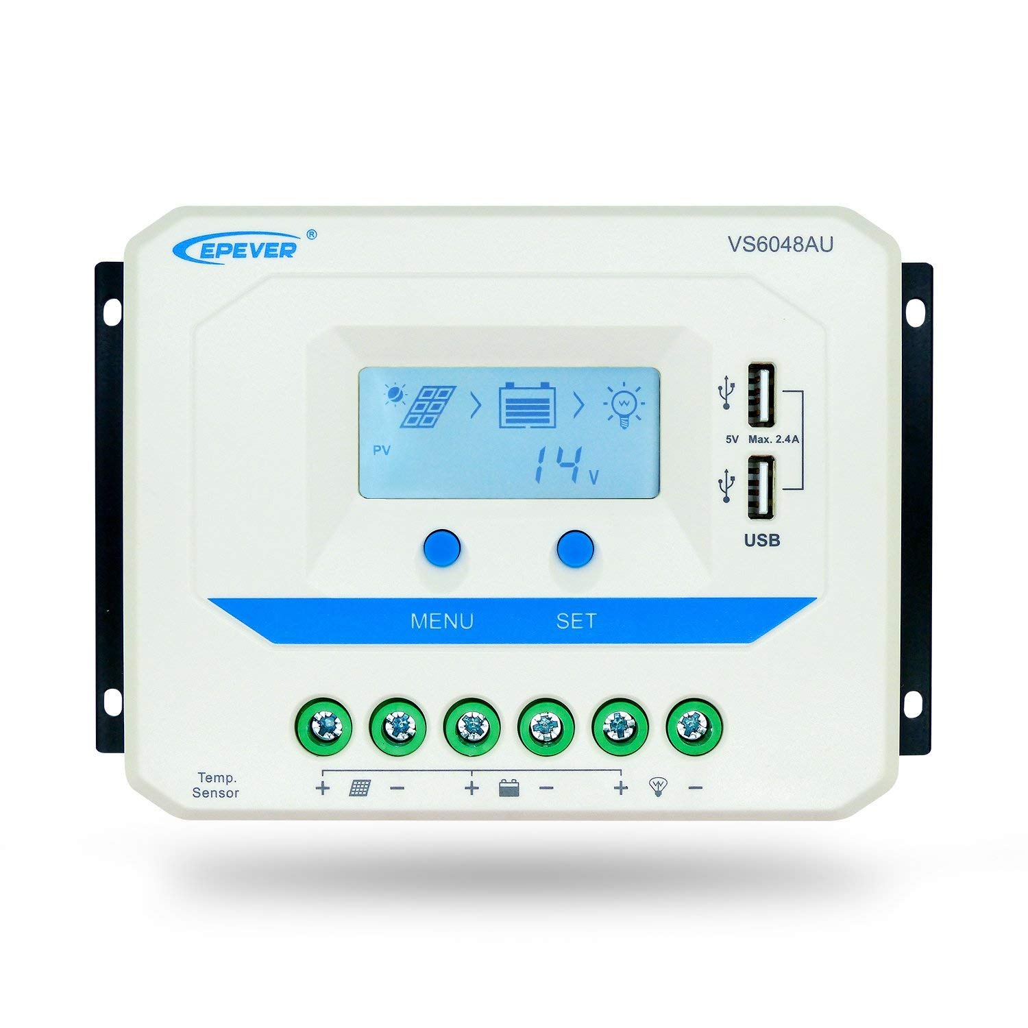 60A Solar Charge Controller 12V/24V/36V/48V Auto Working PWM Solar Panel Charge Regulator