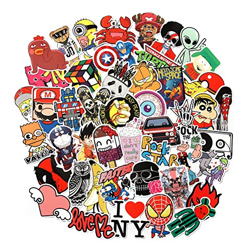8 Series Stickers 100 pcs/Pack Stickers Variety Vinyl Car Sticker Motorcycle Bicycle Luggage Decal Graffiti Patches Skateboard Stickers for Laptop Stickers for Kid and Adult (Series F)