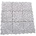 Stone Center Online Carrara Mix Cinderalla Grey Marble River Rocks Pebble Stone Mosaic Tile Tumbled Kitchen Bath Wall Floor Backsplash Shower (1 Sheet)