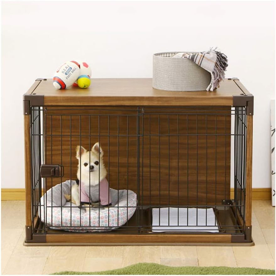 Cages Dog Wooden Indoor Small and Medium Dog Fence Double Door Easy to Clean Cat House Pet Supplies Gifts