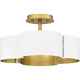Quoizel Balsam 4-Light White Lustre Semi-Flush Mount Light