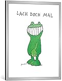Amazon.de: Kunstdruck / Poster 48x58 cm LACH DOCH MAL ...