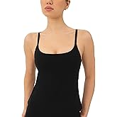 PAVOI ACTIVE Yoga Tank Top with Built in Bra for Women - Medium Support Shelf Bra Soft Workout Camisole Tops - FlexFlow