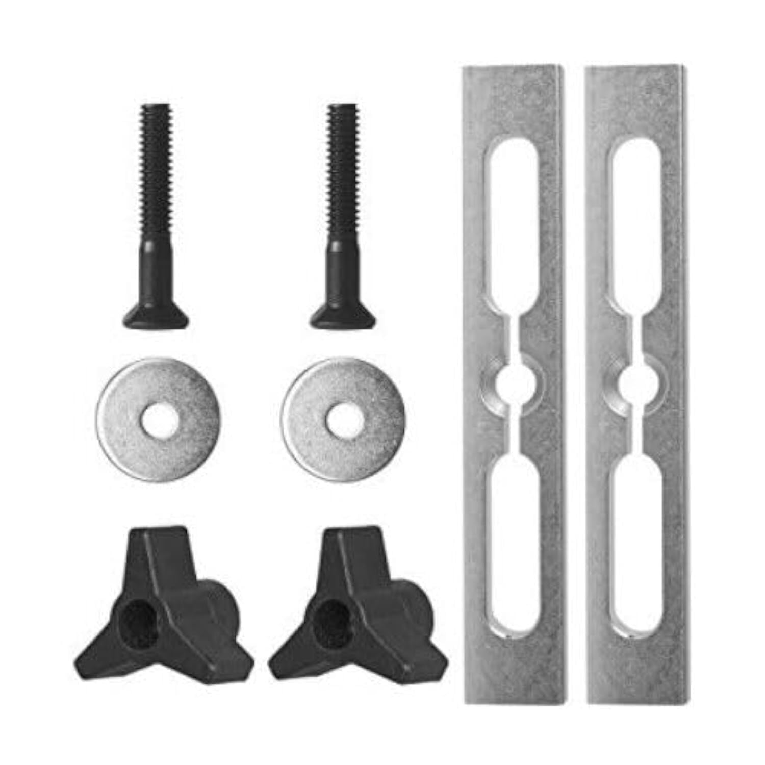 2 Piece Expandable Miter Gauge Slot Jig and Fixture Hold Down Kit T Track Sliding Nuts Screws Featherboard Jig Fixture Kit to Secure Featherboards, Clamps or Any Fixture to Miter Gauge