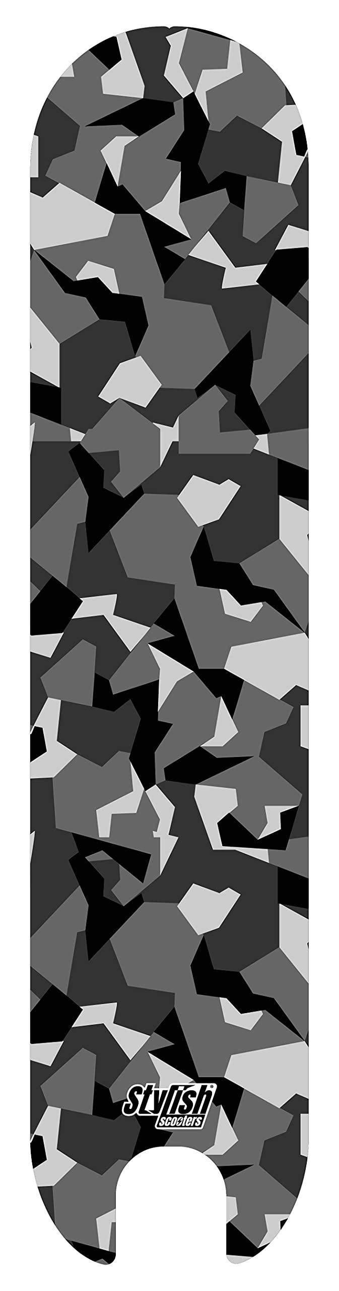 STYLISH SCOOTERS Unisex Youth Black Camo Vinyl for Electric Scooter, Colourful, Universal