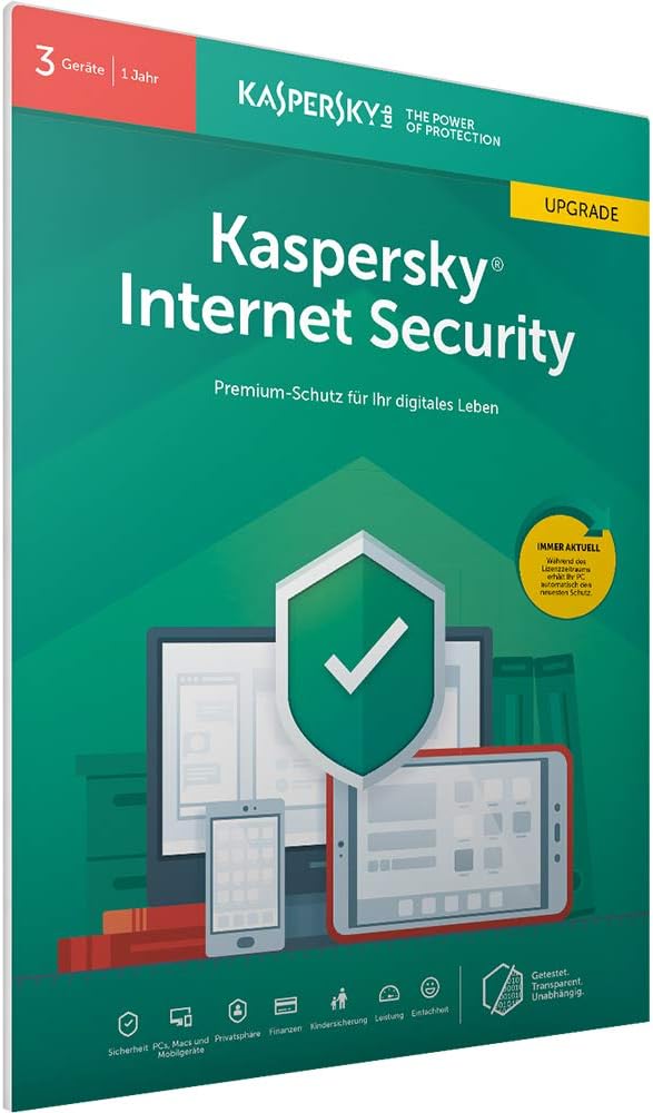 Kaspersky Internet Security 2019 Upgrade | 3 Geräte | 1 Jahr | Windows/Mac/Android | FFP | Download