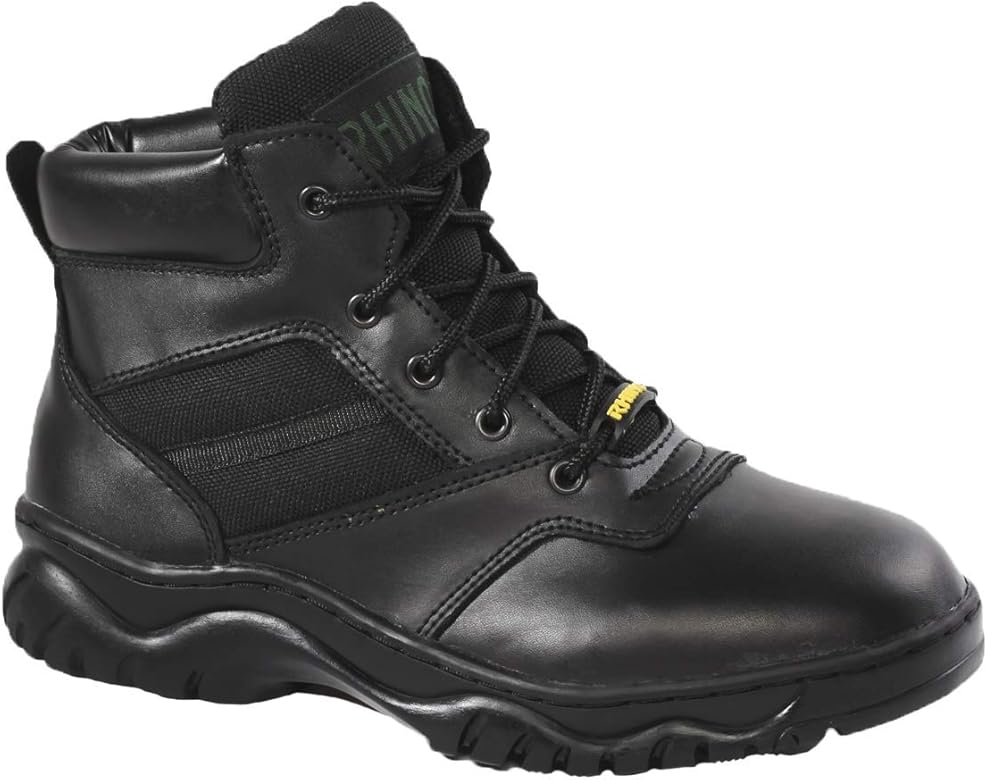 6 inch black tactical boots
