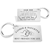 TGCNQ Gifts for Dad Christmas - Best Dad Ever Keychain