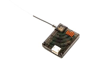 Spektrum SPM9745 DSMX Remote RC Receiver with 2-Way Positionable Antenna & 24", Extension, Black