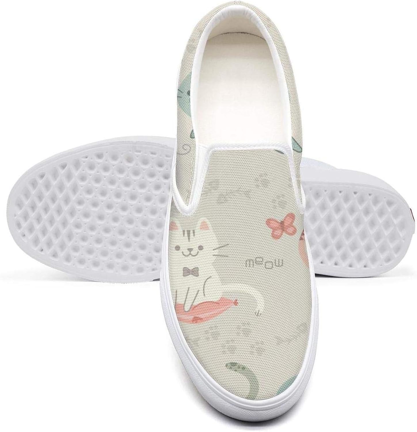 Women, s Walking Canvas Shoes for Women's Playful Kitty Hipster Pet Cat Limited