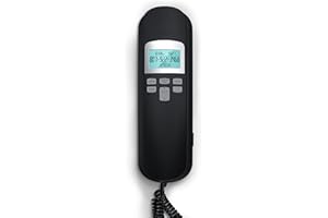 VTech CD1113 Corded Phone for Home Office - Easy-to-Use Telephone with Caller ID/Call Waiting, 13 Speed Dial Keys, No AC Power Required, Flash, Volume Control, Hearing Aid Compatible,Wall-mount, Black