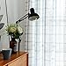 Buffalo Check Curtains Taupe and Blue Buffalo Checkered Design on White Voile Curtains Gingham White Sheer Curtains for Bedroom Window Treatment Set, 2pcs 50 inches Wide by 84 inches Long