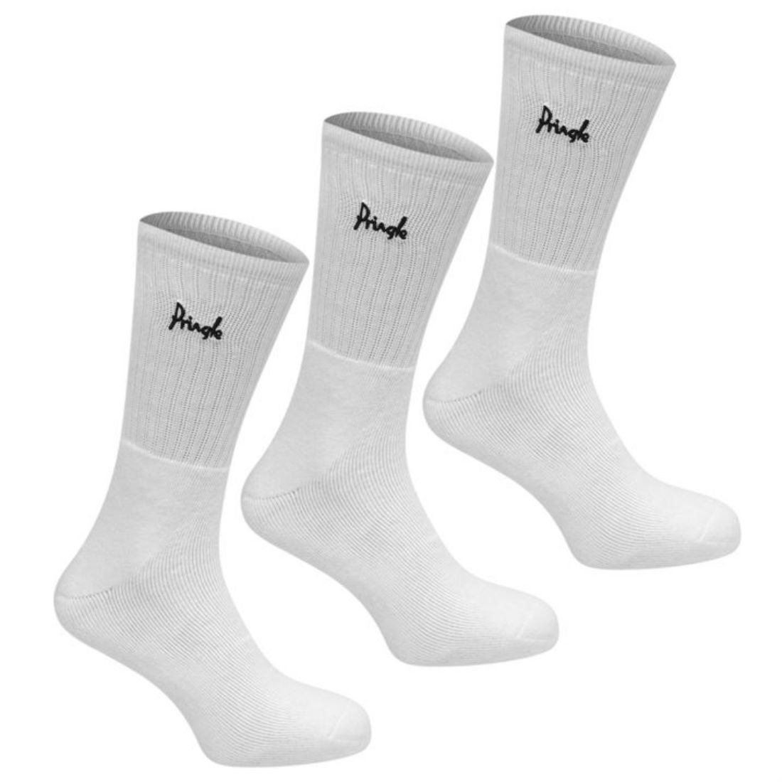 Pringle 3 Pack Sports Socks Mens White UK 711 Eur 4046 Amazon.co.uk Sports & Outdoors