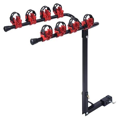 Tangkula 4 Bike Rack 1 142 Hitch Mount Carrier Car Truck Auto Suv Swing Away