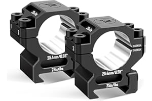 DISCOVERYOPT Precision Scope Rings, Precision Pre-lapped Riflescope Mounts for Picatinny Rails