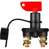 Jtron Car Battery Switch Disconnect 12v 200A Cut Off RV Battery Isolator Switch with 2 Keys for RV Ship Boat Small Yacht Camper Truck