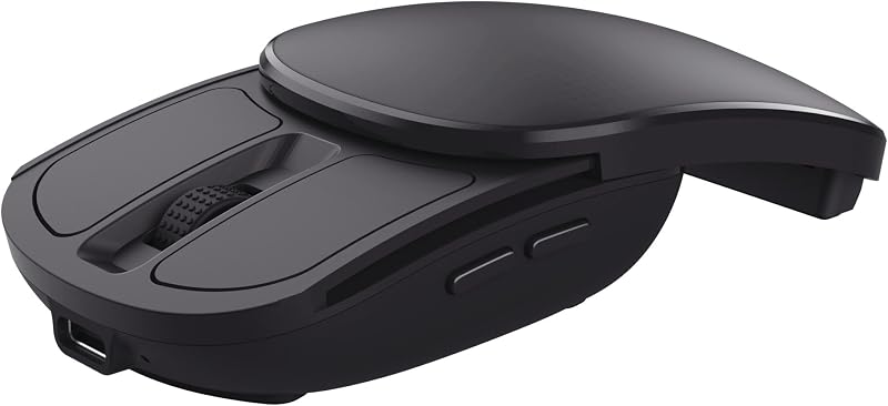 Zylo Souris sans Fil Pliable Portable Seulement 55 g, Noir