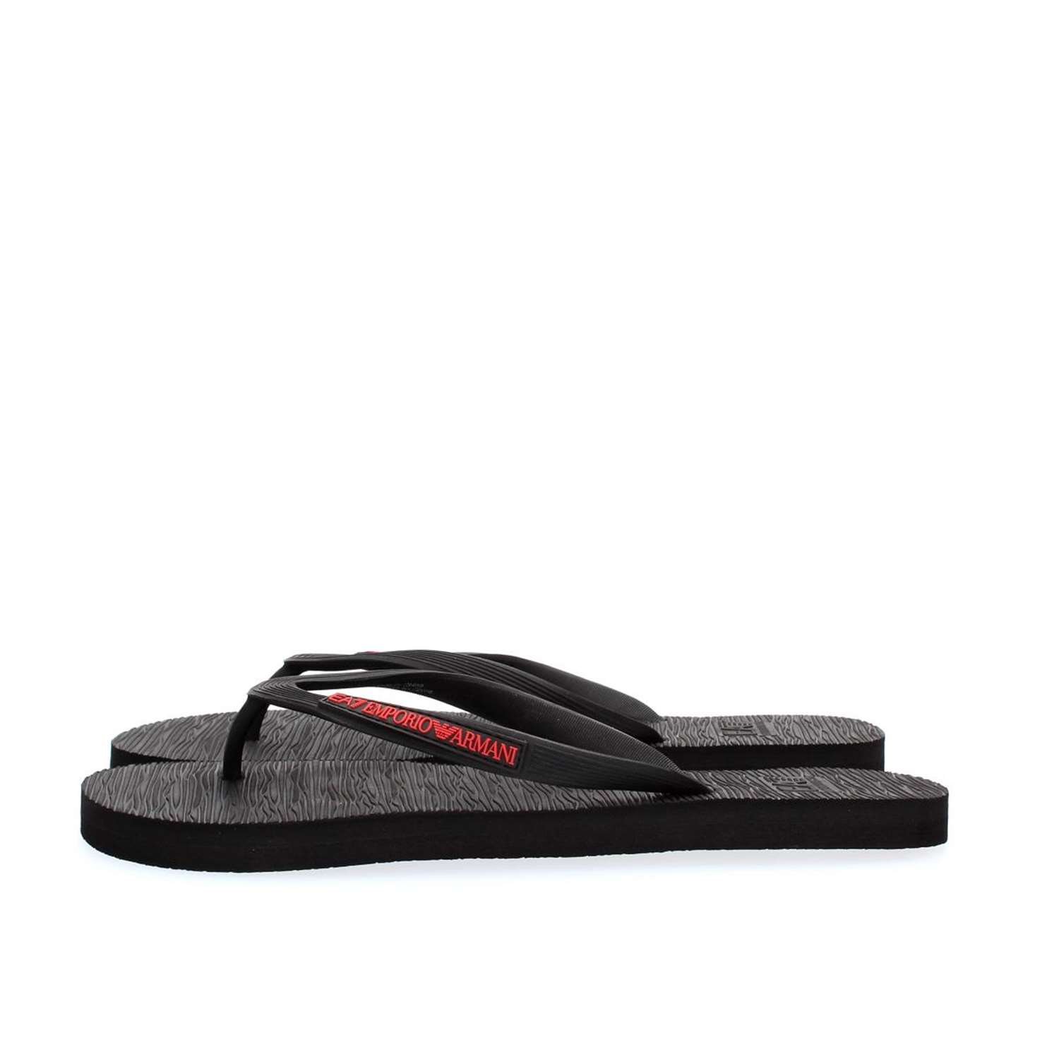 Amazon.com | Emporio Armani EA7 Classic Flip Flops, Black UK 12 | Sandals