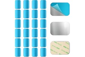 Gfdoso 24 Pcs Under Cabinet Light Magnetic Strip, Replacement Magnetic Strips with Adhesive Backing for Cabinet Lights - Iron Sheet for Cabinet Lighting(Not Magnets)