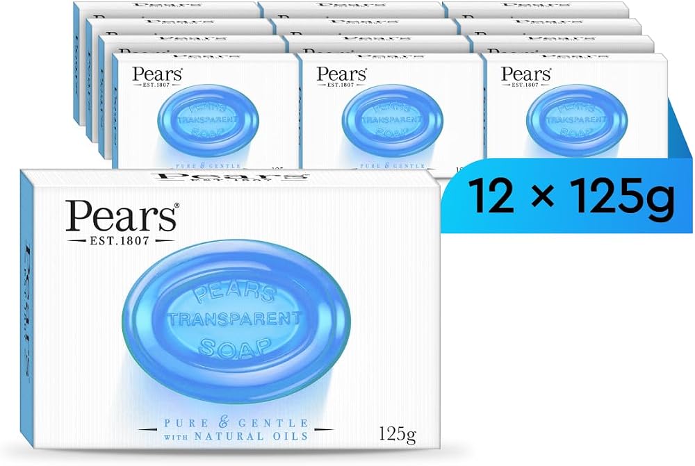 Pears Pure & Gentle Transparent Soap Mint Extract 12x125g Bar